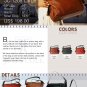 John Cole Burdette Raspberry with Night Large Leather Bag JC1205L-RN