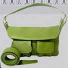 John Cole Kirsten Jungle Large Suede Leather Handbag JC1228L-JU