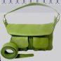 John Cole Kirsten Jungle Large Suede Leather Handbag JC1228L-JU