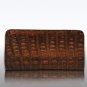 John Cole Roma Genuine Crocodile Tail Envelope Beige Clutch JC1003CT-BEI