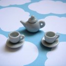 Dollhouse Miniature - Tea Cups and TeaPot Set