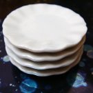 Dollhouse Miniature - 3.5cm Ceramic Plates (Set of 4)