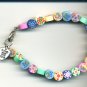 Fun Floral Polymar Clay Bracelet