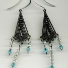 Blue Dangle Earrings