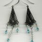 Blue Dangle Earrings