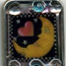 Vintage 1960's Moon and Star Beaded Pendant Charm