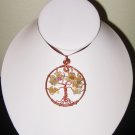Tree of Life Pendant Amethyst Citrine GIFT OF ISIS Copper handcratfed new