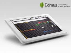 Eximus - Android 2.1 Tablet with 7 Inch Touchscreen and WiFi Internet White Camera and HDMI
