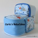 Diaper Bassinet with burp cloths