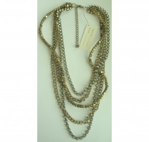 Multi row necklace-HN7583 free shipping if you buy 10 items from us