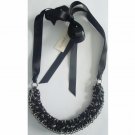 Ribbon waven necklace-HN7589 free shipping if you buy 10 items from us