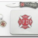 Firefighter w/ Tin Great Gift