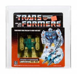 TRANSFORMERS 1985 Generation 1 Twin Twist AFA 80-Y NM (B75 W85 F90) #11853019