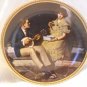 VGC! NORMAN ROCKWELL plate PONDERING ON THE PORCH