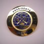 Excellent ALBANY NY CURLING CLUB PIN 1955 PRESIDENTS