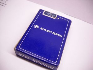 SET PLAYING CARDS ADVERTISING EASTERN AIRLINES Blue VGC