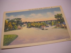 POSTCARD - VIEW FROM JEFFERSON HEIGHTS CATSKILL MTS NY