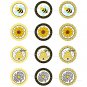 Honey Bee Cupcake toppers 2 inch circles digital collage sheet