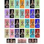 Sock monkeys theme domino size rectangles digital collage sheet