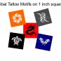 Tattoo theme 1 inch squares digital collage sheet