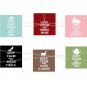 Keep Calm and Carry On theme 1 inch squares digital collage sheet