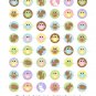 Woodland Animals full size digital collage sheet of 1 inch circles