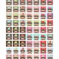 Sock Monkeys on 1 inch squares full size digital collage sheet