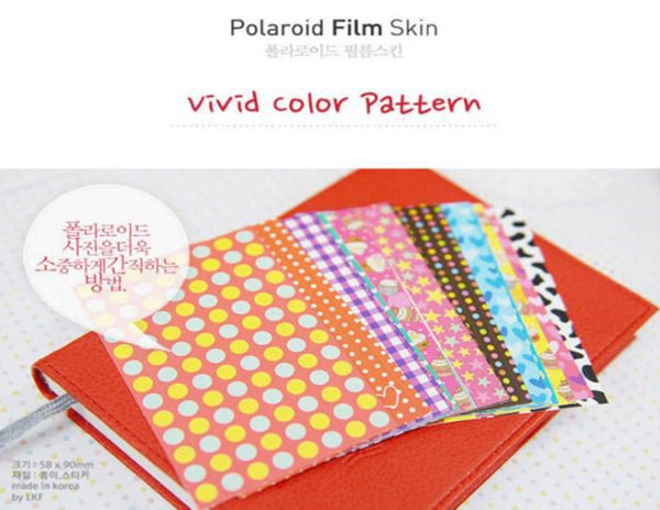 Fujifilm Instax Mini Polaroid 7s 8 25 50s 90 Film Skin Sticker Frame 20 pcs/pack Vivid