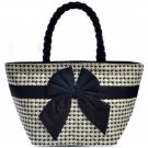 Naraya Thailand Cotton Art Brand Bow Cotton Boat Shape Handbag Brand New