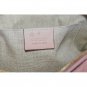 Gucci Women Light Pink Leather GG Guccissima Bree Camera Disco Crossbody Bag Brand New