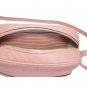 Gucci Women Light Pink Leather GG Guccissima Bree Camera Disco Crossbody Bag Brand New