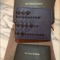 Bottega Veneta Men's Blue Black Leather Bi-fold Intrecciato Wallet