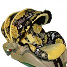 Custom Infant Car Seat Cover- Peonies Garden-