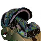 Custom Infant Car Seat Cover- Groovy-