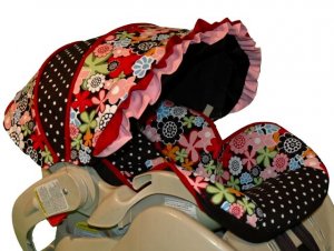Custom Infant Car Seat Cover- Joy -
