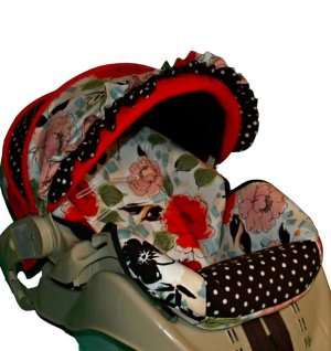 Custom Infant Car Seat Cover- Harajuku -