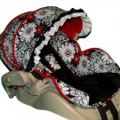 Custom Infant Car Seat Cover- Zinnia -