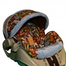 Graco Snugride Custom Replacement Infant Car Seat Cover- Brown Zoo
