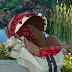 Custom Snugride Replacement Infant Car Seat Cover -CowBoy-