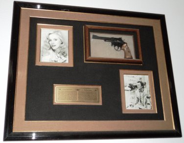 Rare Framed Clint Eastwood & Sondra Locke Autograph Photos /w Prop