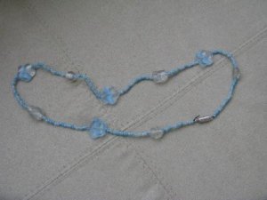 Blue Flower Necklace