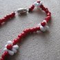 Red Daisy Chain Bracelet