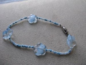 Blue Flower Bracelet
