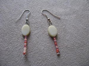 Yellow/Orange Dangle Earrings