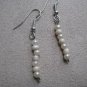 Pearl-colored Dangle Earrings