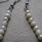 Pearl-colored Dangle Earrings