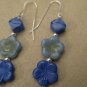 Bright Blue Flower Earrings