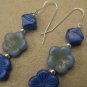 Bright Blue Flower Earrings