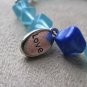 Live Laugh Love Blue Hues Bracelet