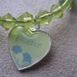 Lime Green & Blue PATIENCE Recovery Bracelet.